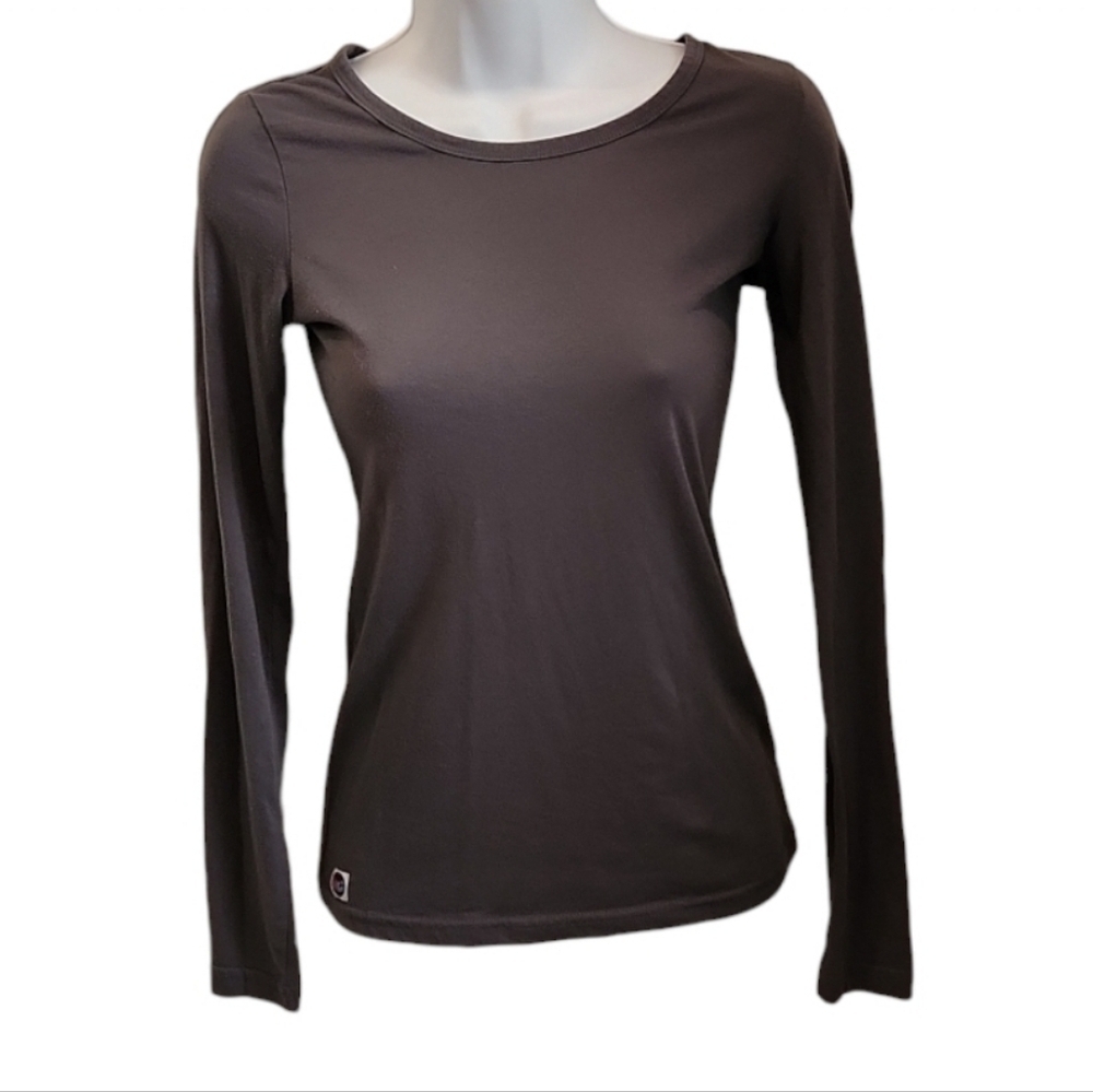 Gray Long Sleeve Top
